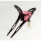 Original Japanese Sakura blossoms KANZASHI HAIR COMB Butterfly 桜簪