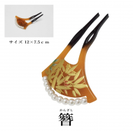 Bamboo leaf Original Japanese KANZASHI HAIR COMB 竹 TAKE