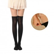 Stylish and Cute Print-Tattoo Stockings with nude top