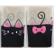 Cute Animal Print-Tattoo Stockings: Cat with nude top