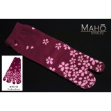 Cute Japanese style Tabi socks: 夜明け桜 yoake sakura 22-25 cm 