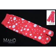 Charming Japanese style Kawaii Tabi socks: snowflakes あられ小紋