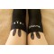 Stylish and Cute Print-Tattoo Stockings with nude top: Bunny