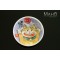 Funny Japanese design fridge magnet plate 52 mm “Happy cat” Maneki neko