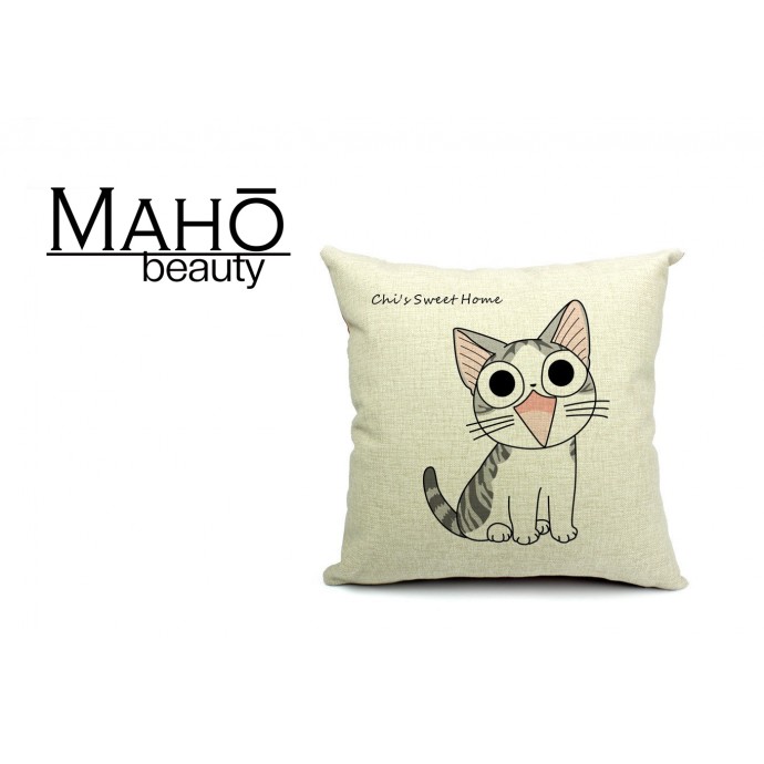Lovely Anime Style Tabby kitty Chi's Sweet Home Square Pillow Case - Sublime