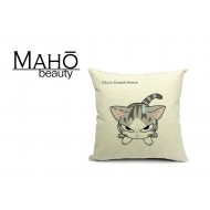 Lovely Anime Style Tabby kitty Chi's Sweet Home Square Pillow Case - Angry