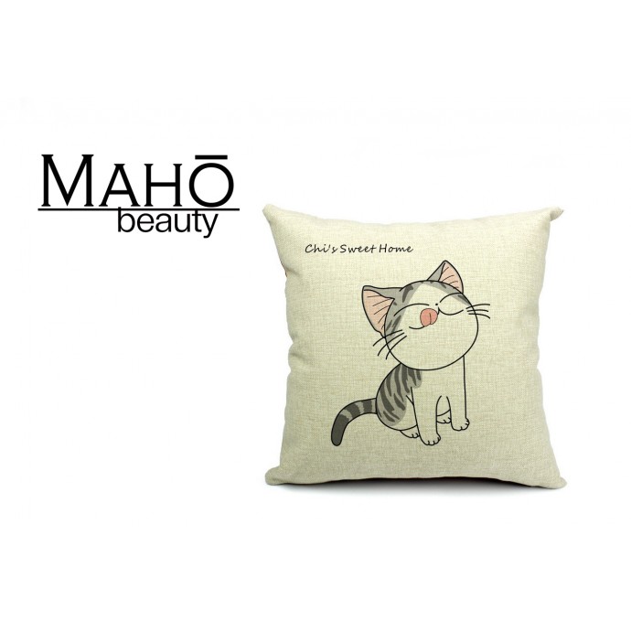 Lovely Anime Style Tabby kitty Chi's Sweet Home Square Pillow Case - Delicious