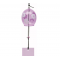 JAPANESE FURIN GLASS WIND CHIME - Charming and refreshing tinkle sound. Pink Kikyo 桔梗 