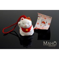 Japanese wind chime furin Maneki neko fortune cat: come here happiness!