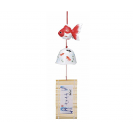 Edo Furin Japanese wind chime bell Goldfish Kingyo 赤金魚
