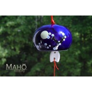 Japanese symbol of summer: Wind chime Furin „Ume“ Plum and the moon